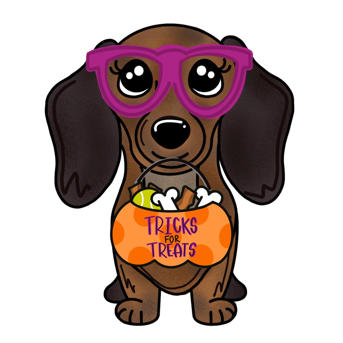 Dachshund Halloween Digital Template