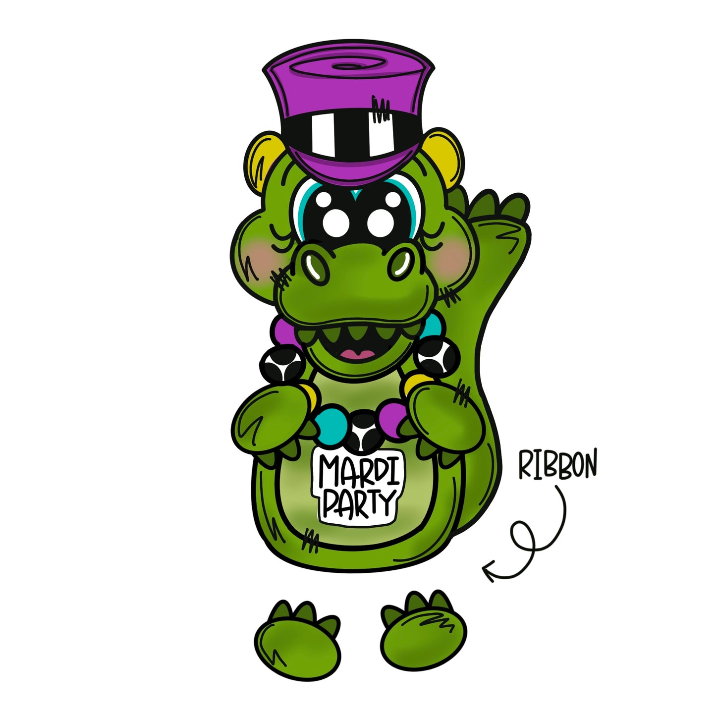 Mardi Party Digital Template