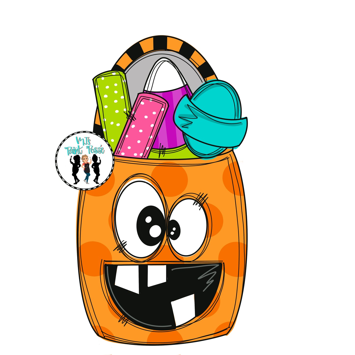 Candy Bucket Digital Template