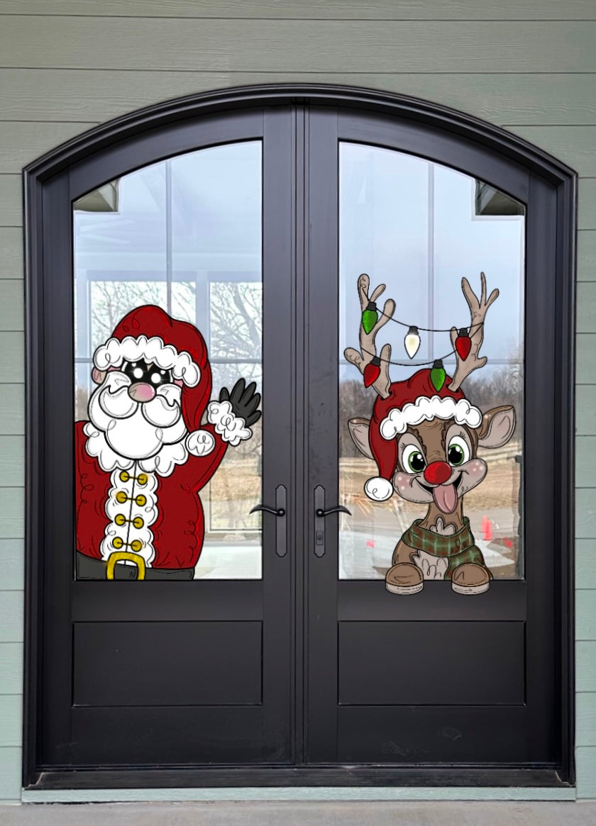 Waving Santa Digital Template