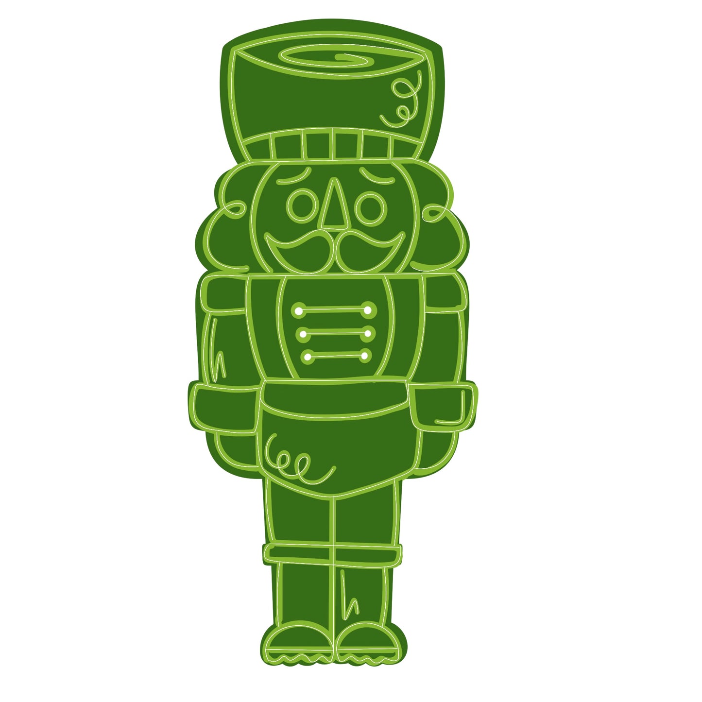 Colorful Nutcracker Digital Template