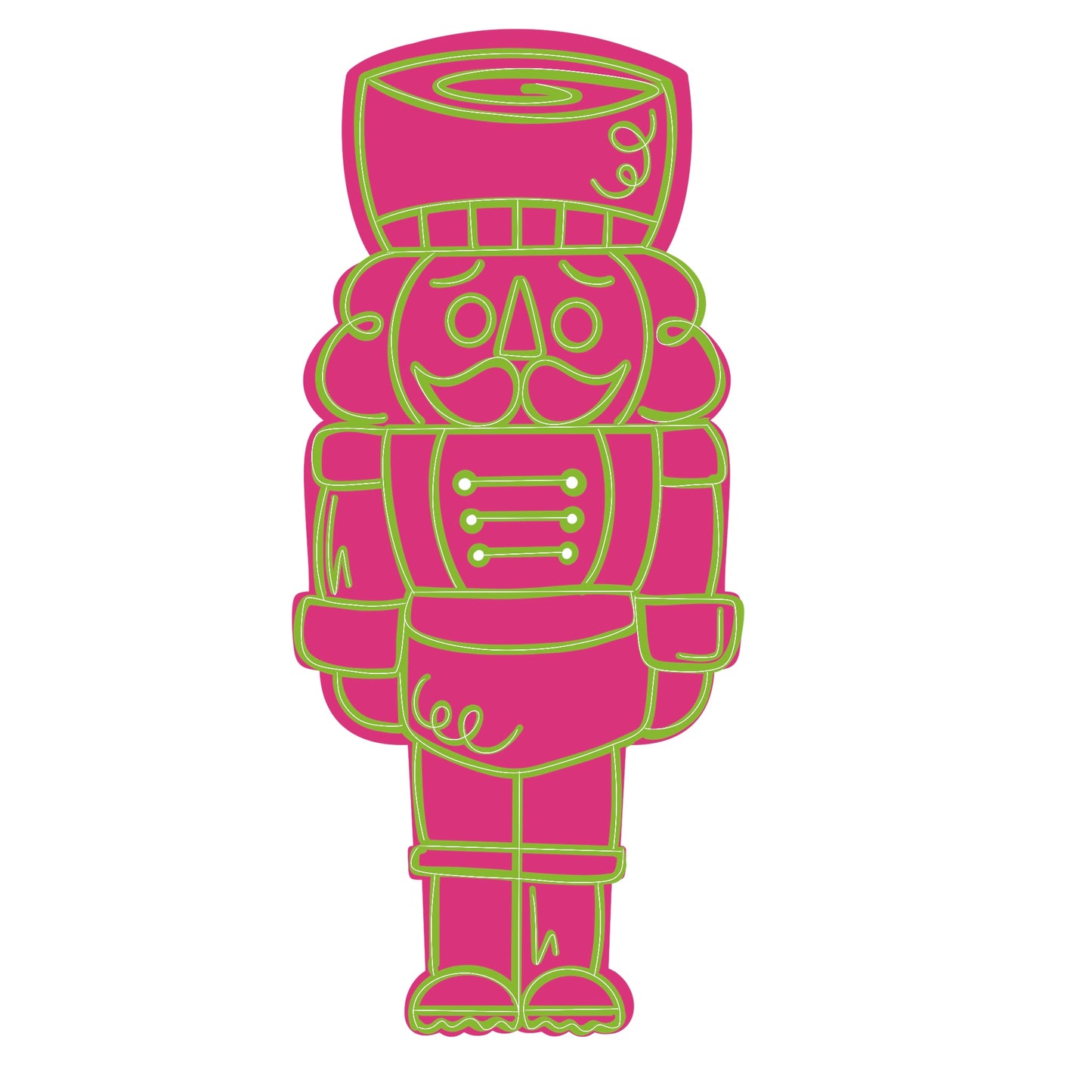 Colorful Nutcracker Digital Template