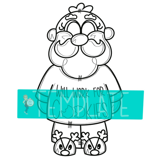 Will Work for Cookies Digital Template