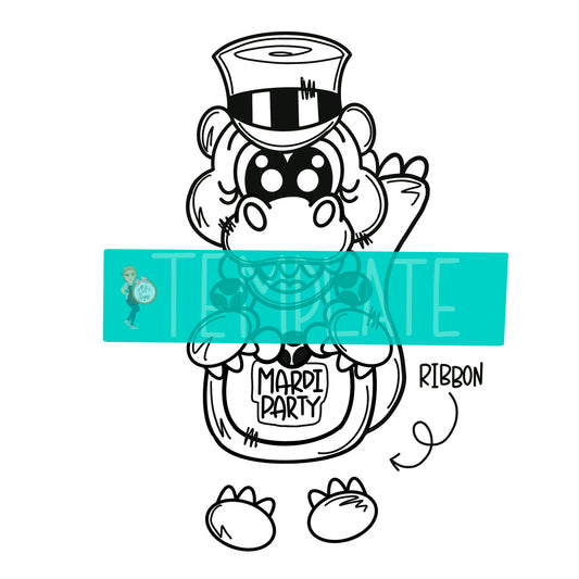 Mardi Party Digital Template