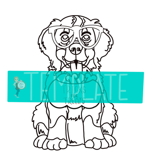 Saint Bernard Halloween Digital Template