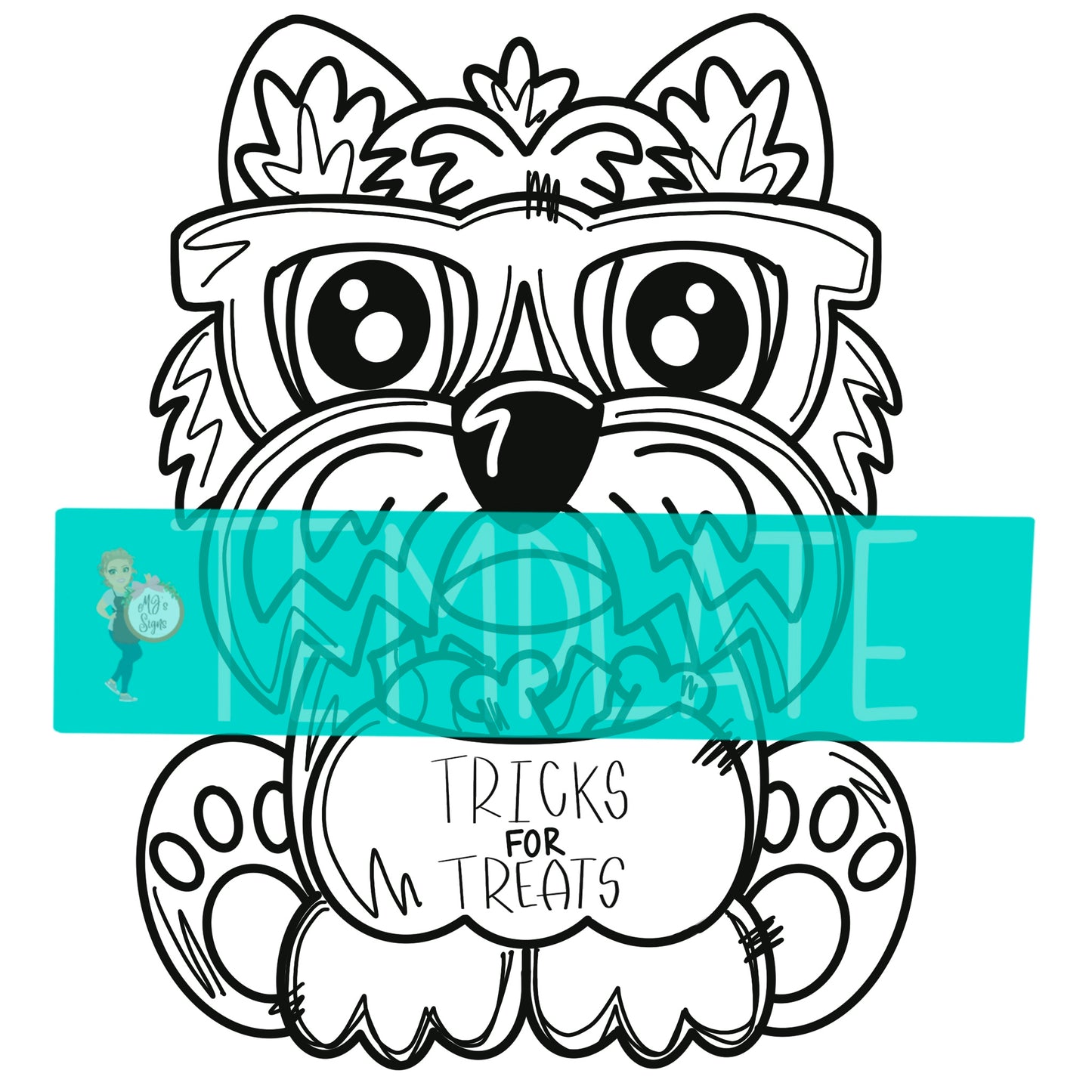 Tricks for Treats Yorkie Digital Template