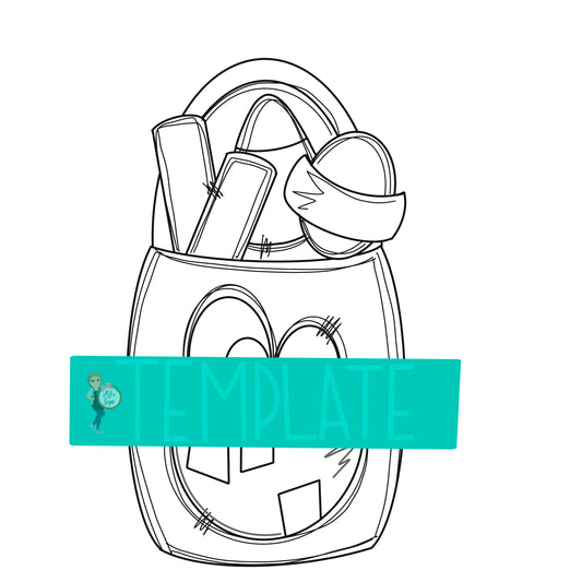 Candy Bucket Digital Template
