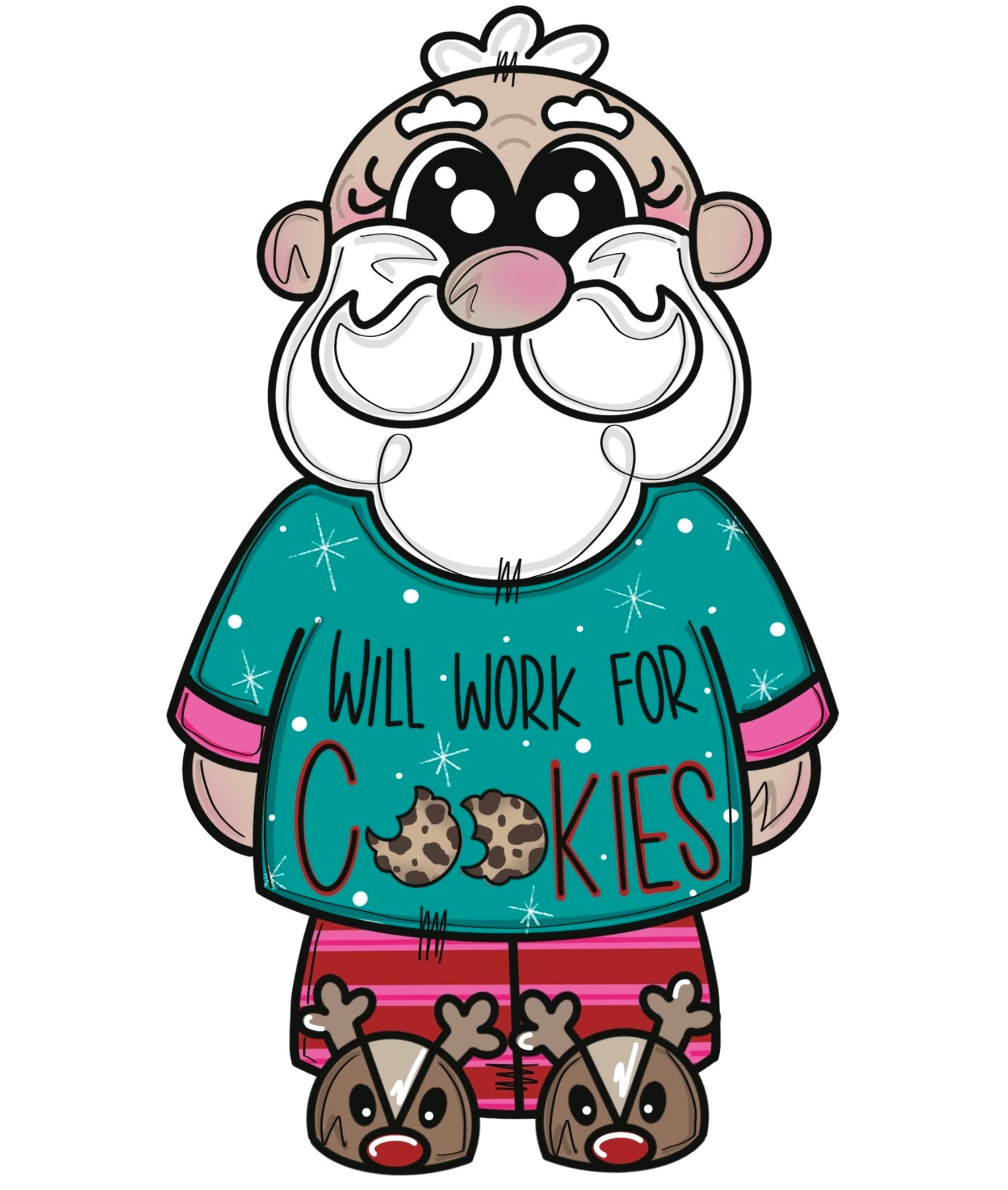 Will Work for Cookies Digital Template