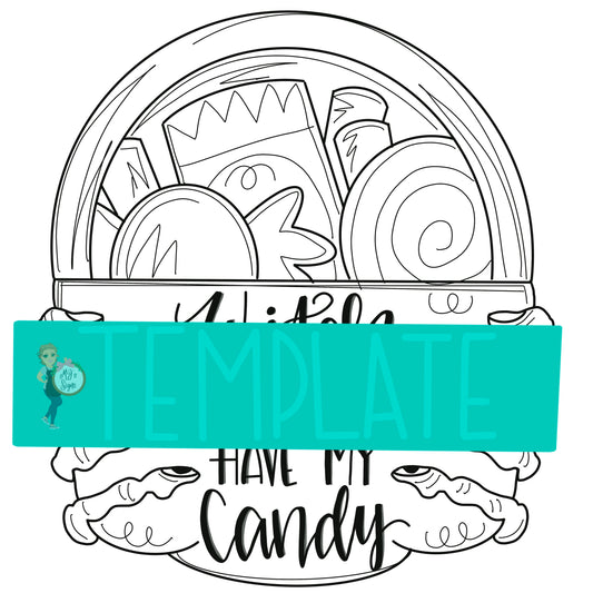 Witch Candy Bucket Digital Template