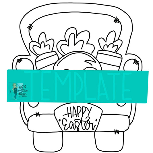 Bunny Truck Digital Template