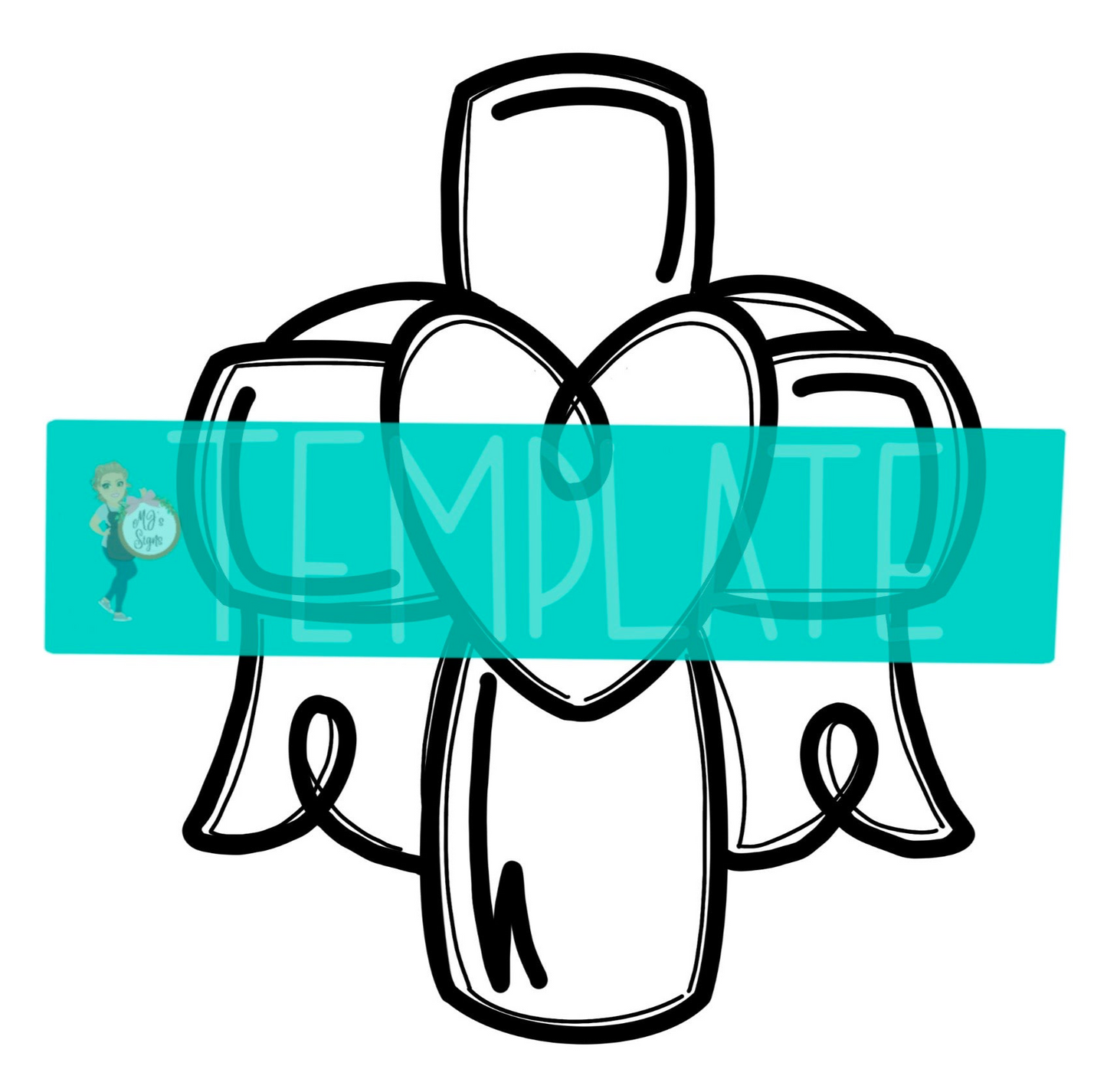 Cross Digital Template