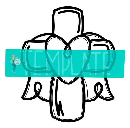Cross Digital Template