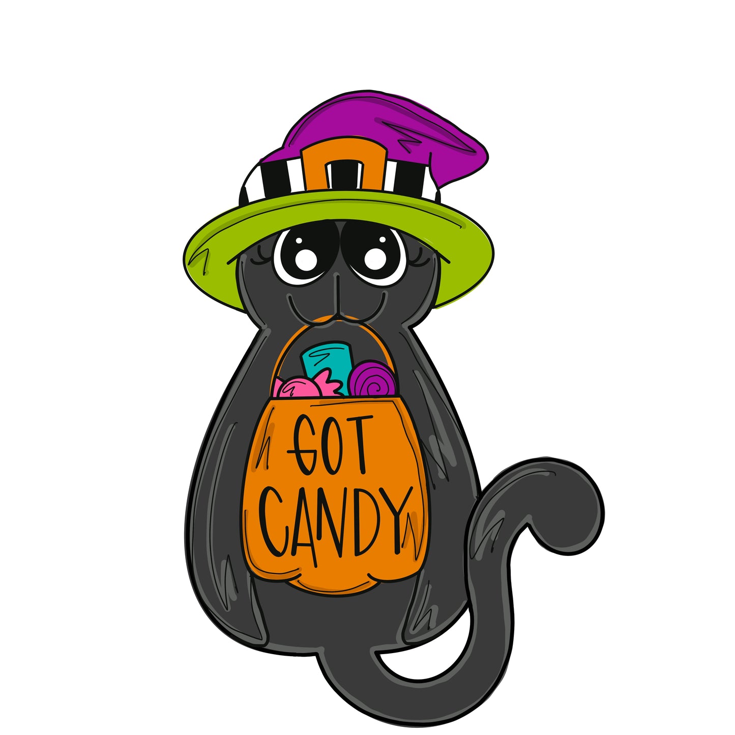 Got Candy Kitty Digital Template