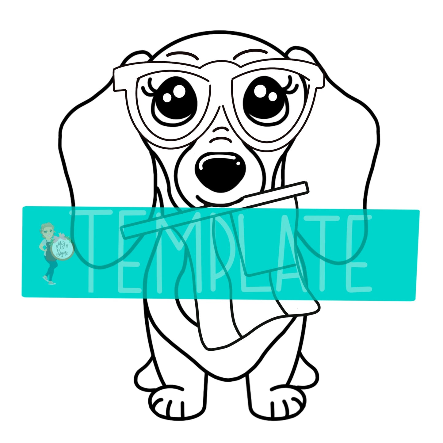 Dachshund Independence Digital Template