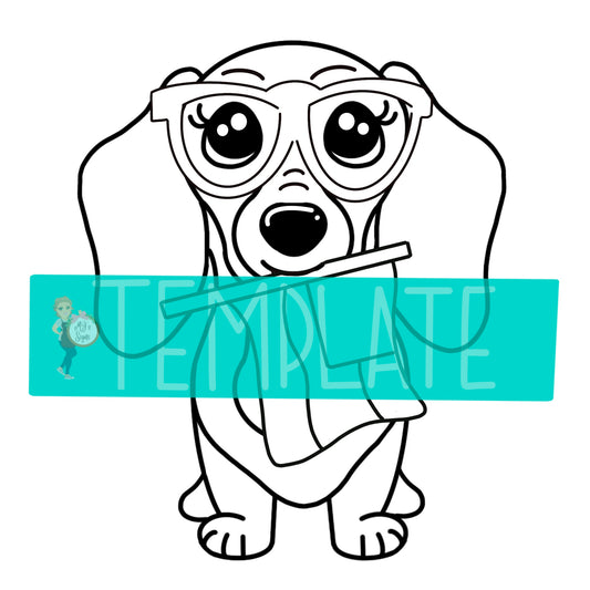 Dachshund Independence Digital Template