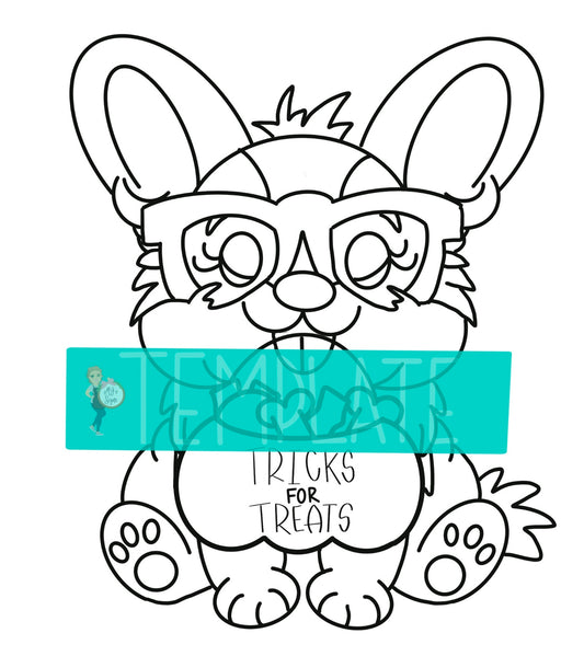 Corgi Tricks for Treats Digital Template