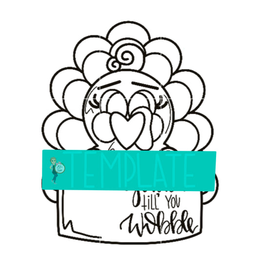 Gobble Till you wobble Digital Template