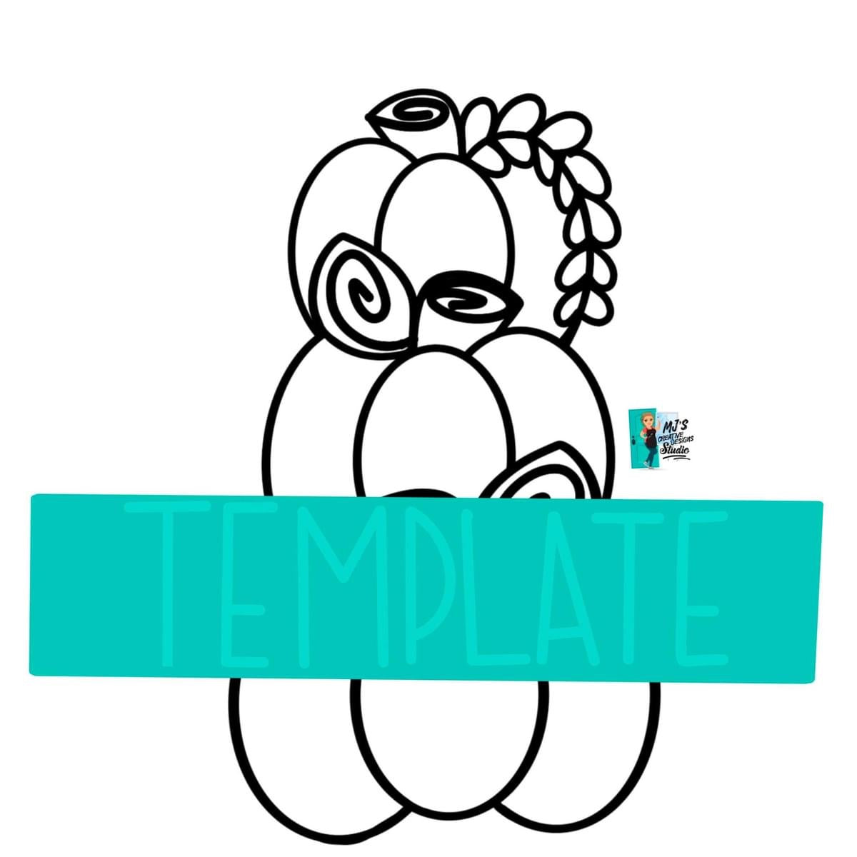 Stacking Pumpkins Digital Template