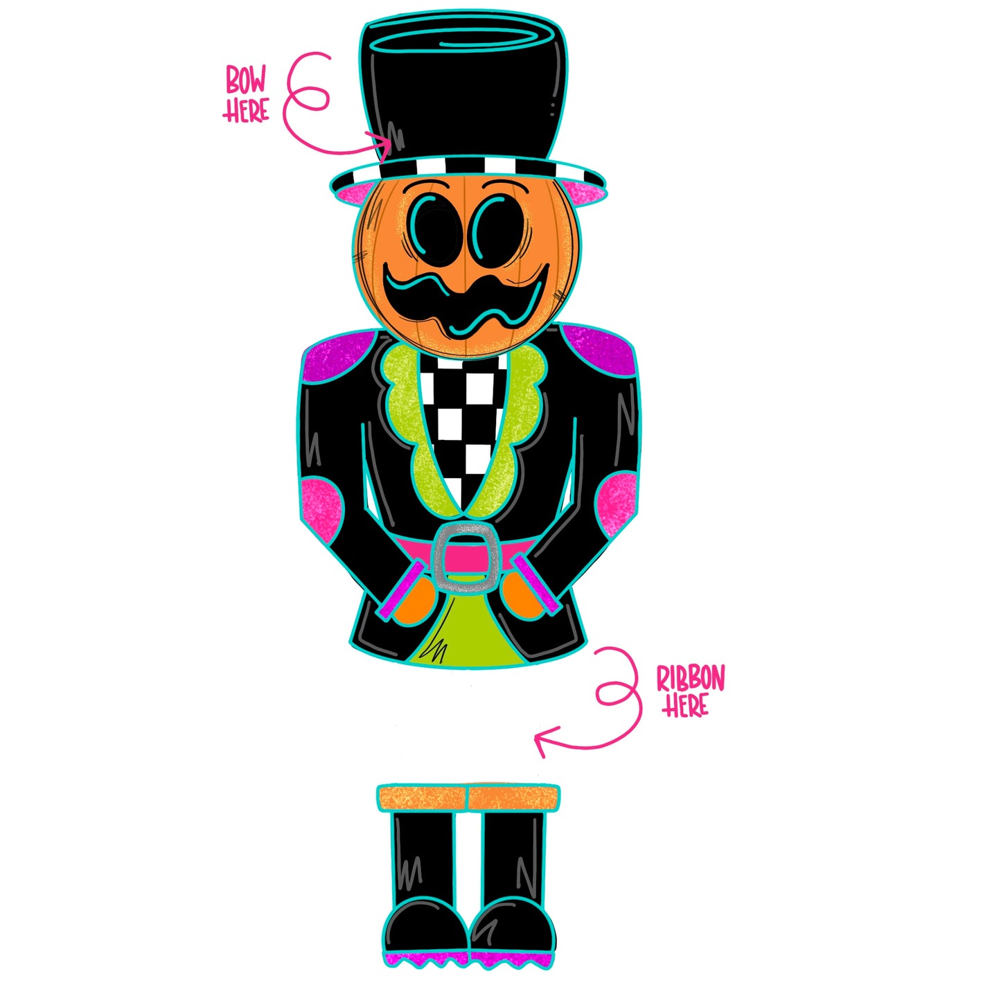 Pumpkin Man Digital Template