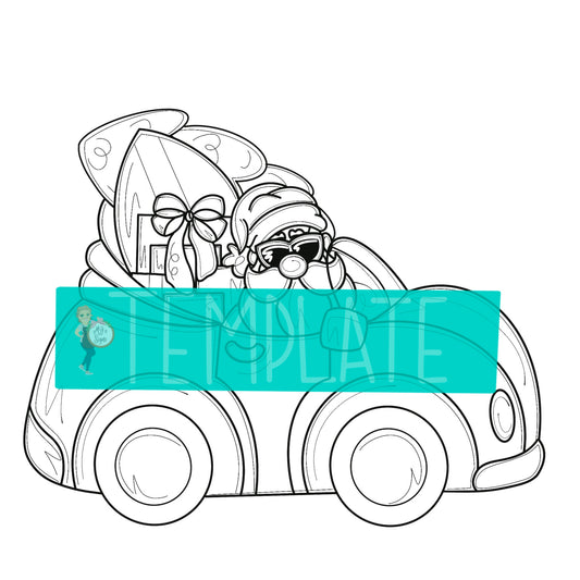 Convertible Santa Digital Template