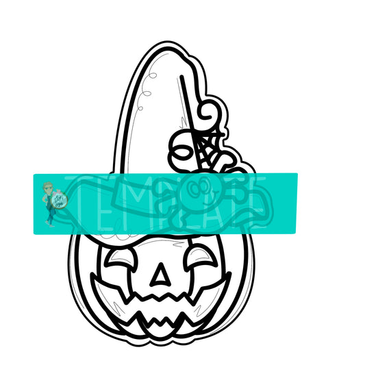 Neon Pumpkin Digital Template