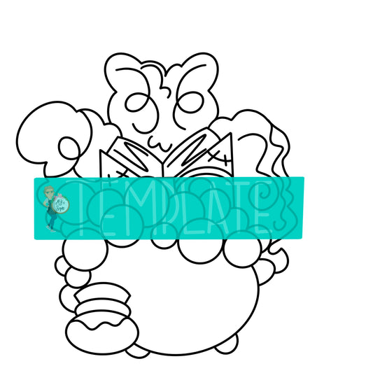Neon Witches Digital Template